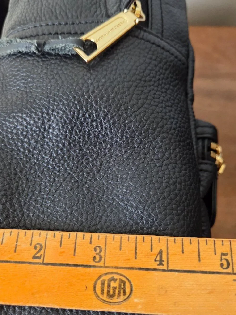 EUC LIKE NEW REBECCA MINKOFF PEBBLED GENUINE LEATHER LARGE BACKPACK BLACK